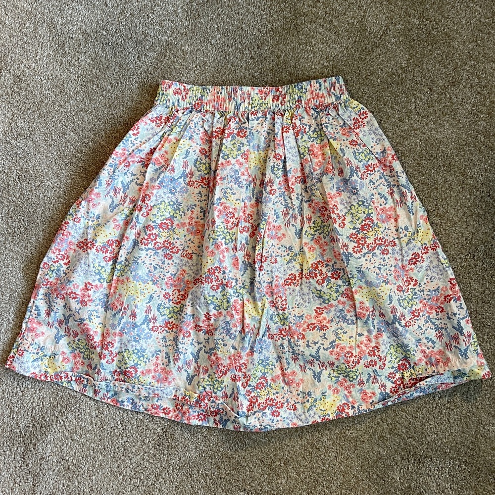 Tea Collection Cotton Floral Skirt